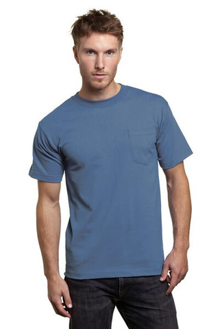 Bayside 7100 - USA-Made Short Sleeve T-Shirt with a Pocket