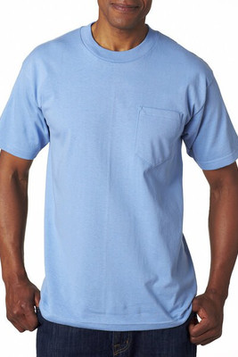 Bayside 7100 - USA-Made Short Sleeve T-Shirt with a Pocket