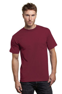 Bayside 7100 - USA-Made Short Sleeve T-Shirt with a Pocket