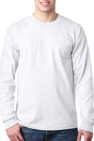 Bayside 8100 - USA-Made Long Sleeve T-Shirt with a Pocket