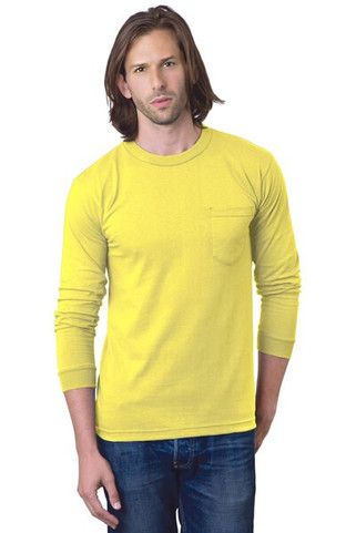 Bayside 8100 - USA-Made Long Sleeve T-Shirt with a Pocket