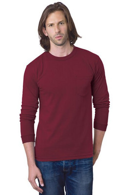 Bayside 8100 - USA-Made Long Sleeve T-Shirt with a Pocket