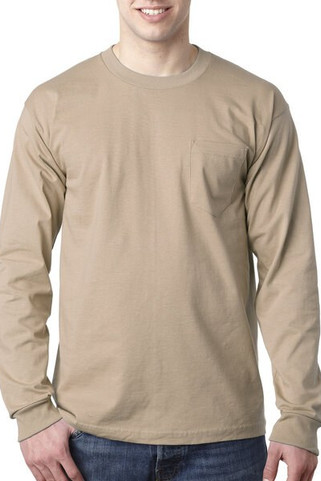 Bayside 8100 - USA-Made Long Sleeve T-Shirt with a Pocket
