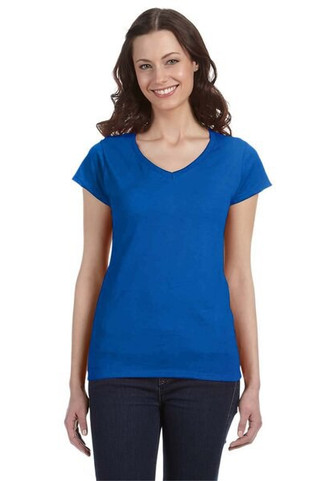 Gildan G64VL - Ladies Softstyle V-Neck T-Shirt with Tapered Fit