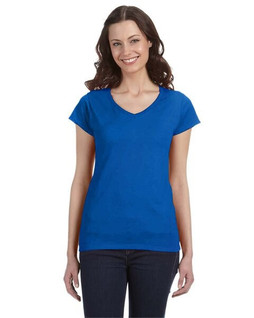 Gildan G64VL - Ladies Softstyle V-Neck T-Shirt with Tapered Fit