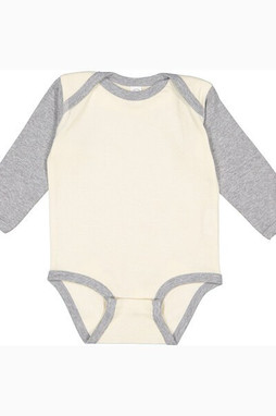 Rabbit Skins 4411 - Infant Long Sleeve Lap Shoulder Creeper