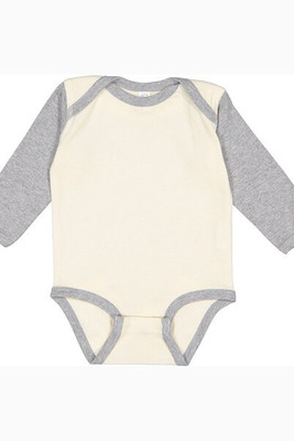 Rabbit Skins 4411 - Infant Long Sleeve Lap Shoulder Creeper