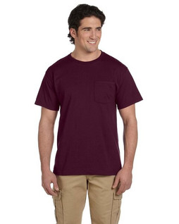 Jerzees 29P - T-shirt Résistant avec Poche et Col Renforcé