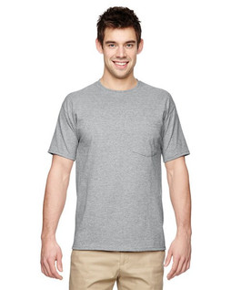 Jerzees 29P - T-shirt Résistant avec Poche et Col Renforcé