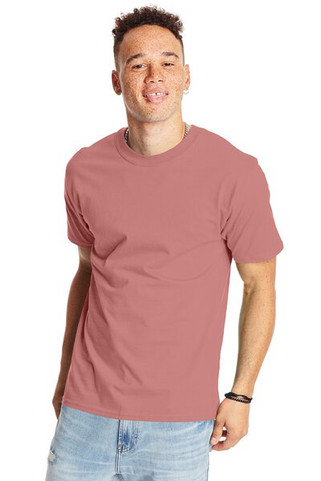 Hanes 5180 - Camiseta Resistente de Algodón Hanes
