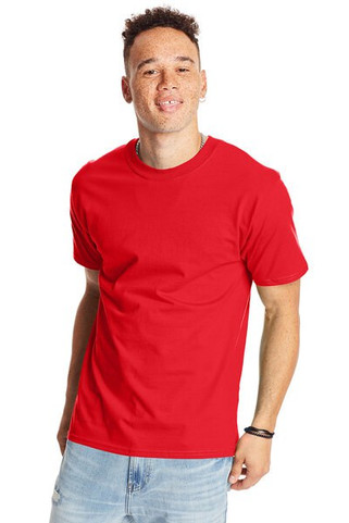 Hanes 5180 - Camiseta Resistente de Algodón Hanes
