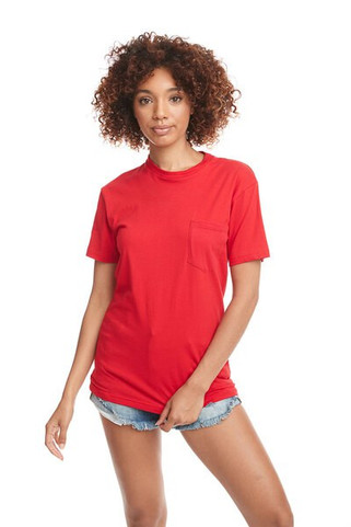 Next Level Apparel 3605 - Camiseta Unisex con Bolsillo de Algodón Premium