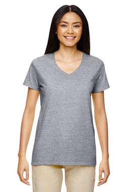 Gildan 5V00L - Gildan Womens Heavy Cotton V-Neck Tee with Tearaway Label