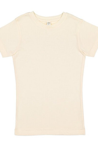 LAT 2616 - Girls Fine Jersey Longer Length T-Shirt