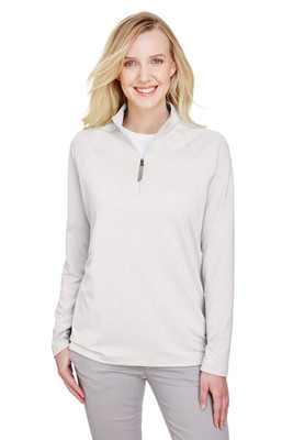 Devon & Jones DG480W - Women's Performance Micro-Stripe Quarter-Zip Pullover
