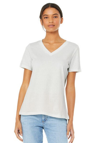 Bella+Canvas 6405 - Remera Jersey de manga corta relajada con cuello en V