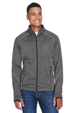 North End 88697 - Mens Flux Mélange Bonded Fleece Jacket