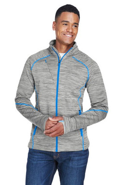 North End 88697 - Mens Flux Mélange Bonded Fleece Jacket