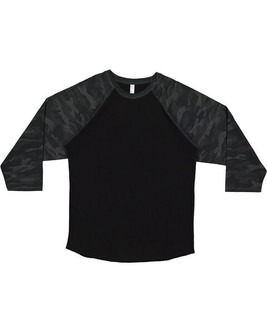 LAT 6930 - Remera vintage jersey de manga tres cuartos de beisbol