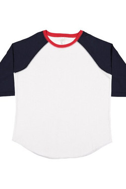 LAT 6130 - Youth Retro Style Three-Quarter Sleeve Baseball Tee