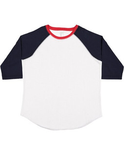 LAT 6130 - Youth Retro Style Three-Quarter Sleeve Baseball Tee