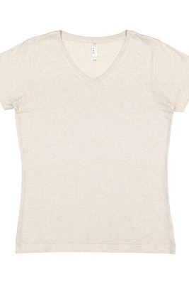 LAT 3507 - Remera fina de jersey con cuello en V