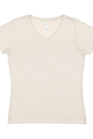 LAT 3507 - Remera fina de jersey con cuello en V