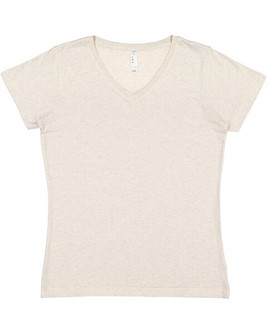 LAT 3507 - Ladies' Fine Jersey V-NeckT-Shirt