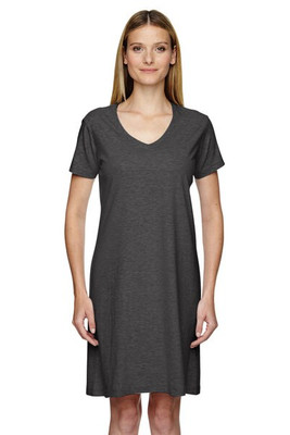 LAT 3522 - Ladies' Fine Jersey V-Neck Coverup