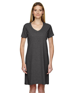 LAT 3522 - Ladies Fine Jersey V-Neck Coverup