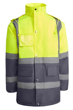 Roly HV9320 - MERAK Combined and padded high-visibility parka