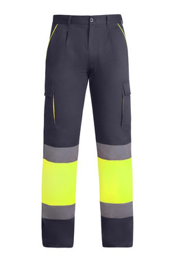 Roly HV9321 - ENIX Pantalon haute visibilité doublé à poches multiples
