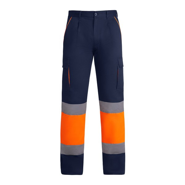 Roly HV9321 - ENIX Lined high-visibility multipocket long trousers