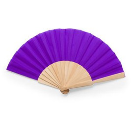 CALESA Hand fan with wooden ribs and polyester fabric - EgotierPro PF3111