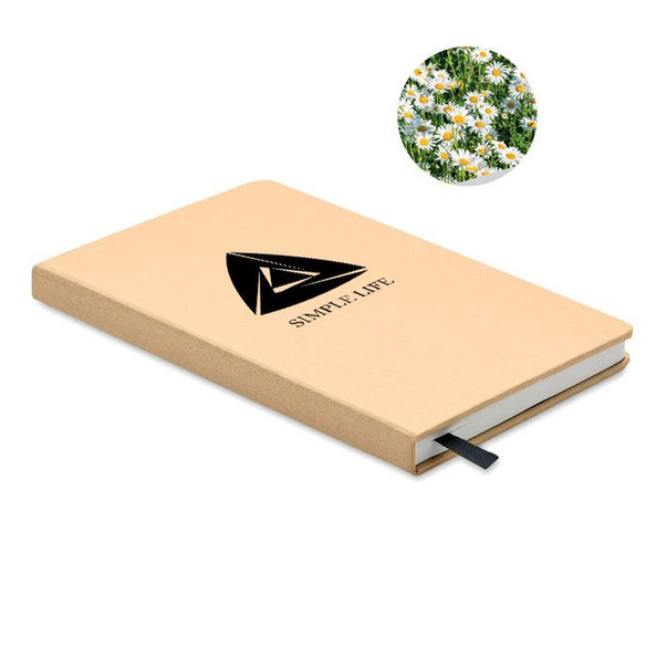 GiftRetail MO6689 - GROW A5 recycled page notebook