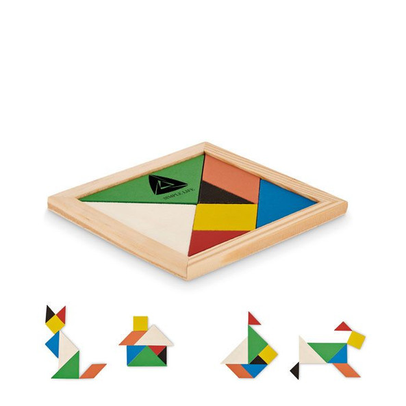 GiftRetail MO6693 - TANGRAM Tangram puzzle in wood