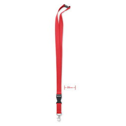 GiftRetail MO6708 - LANNYCOT Fita com mosquetão metal 20mm