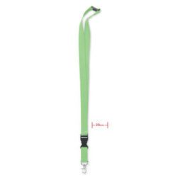 GiftRetail MO6708 - LANNYCOT Premium Cotton Lanyard with Safety Breakaway and Buckle