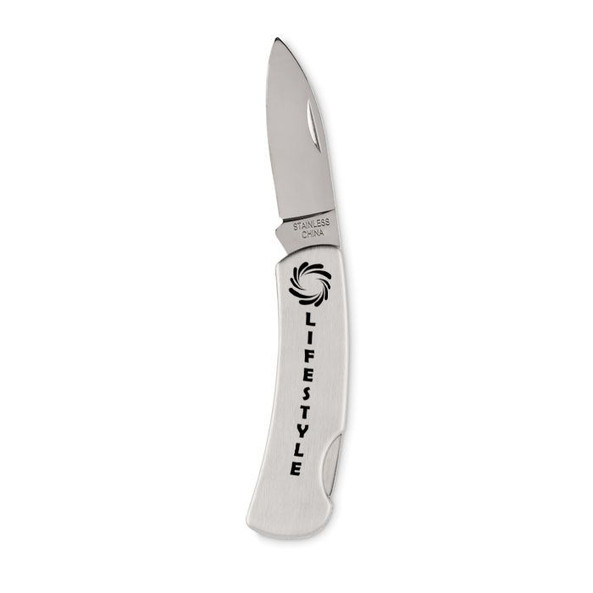 GiftRetail MO6734 - MONSON Stainless Steel Foldable Pocket Knife