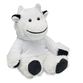 GiftRetail MO6735 - MANNY Adorable Cow Plush with Hooded Sweater