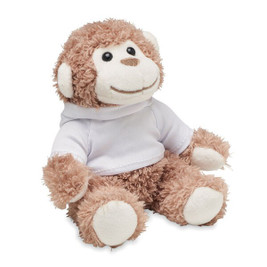 GiftRetail MO6737 - LENNY Cozy Hooded Sweater Monkey Plush Toy