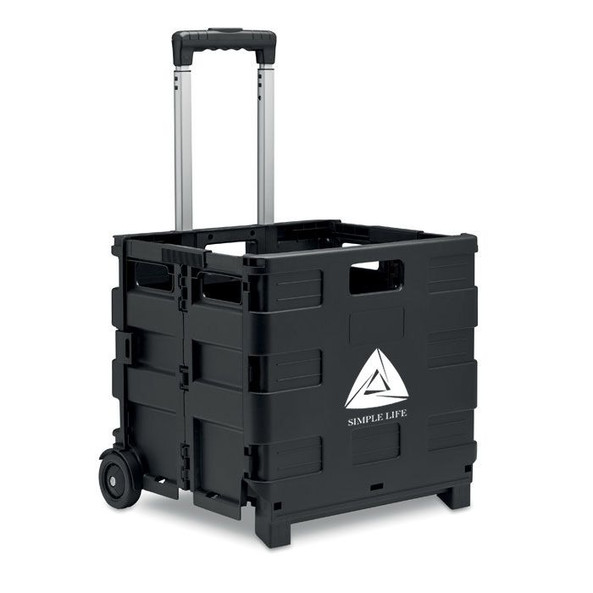 GiftRetail MO6746 - CARRO Heavy-Duty Foldable Shopping Trolley with Steel Handle