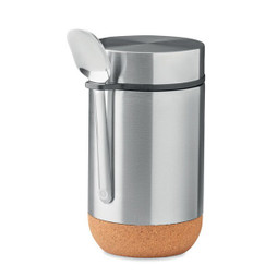 GiftRetail MO6747 - BETTNA Insulated Stainless Steel Storage Jar with Spoon