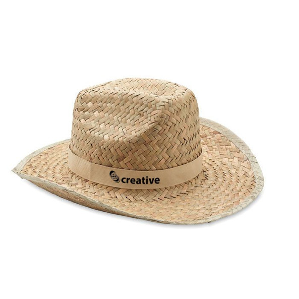 GiftRetail MO6755 - TEXAS Chapeau de cow-boy en paille