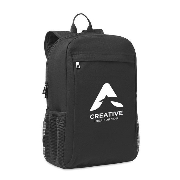 GiftRetail MO6763 - EIRI 15 Inch Canvas Laptop Backpack with Trolley Strap