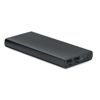 POWERFLAT UltraSlim 10000mAh Aluminum Quick Charge Power Bank - GiftRetail MO6770