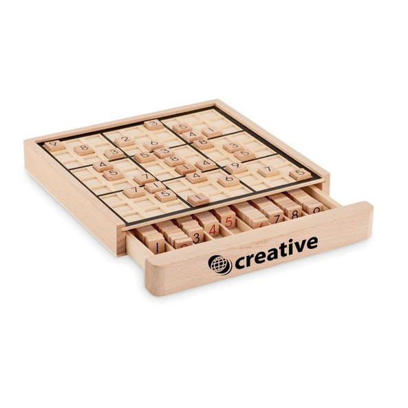 GiftRetail MO6793 - SUDOKU Premium Wooden Sudoku Board Game with 99 Tiles