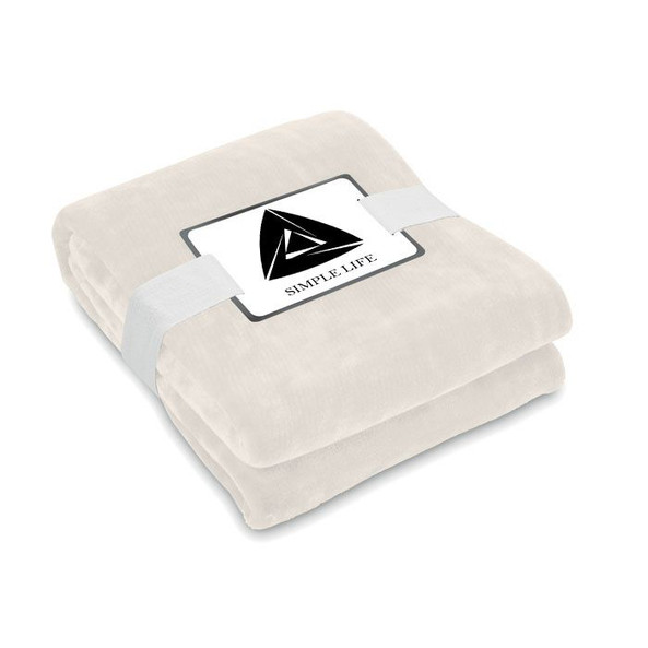 GiftRetail MO6804 - LOGAN RPET Eco-Friendly RPET Flannel Fleece Blanket 280gsm