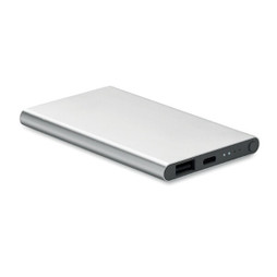 GiftRetail MO6825 - POWERFLAT C UltraSlim 4000mAh Aluminum Type-C Power Bank