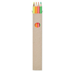 GiftRetail MO6836 - BOWY Eco-Friendly Set of 4 Highlighter Pencils in Box